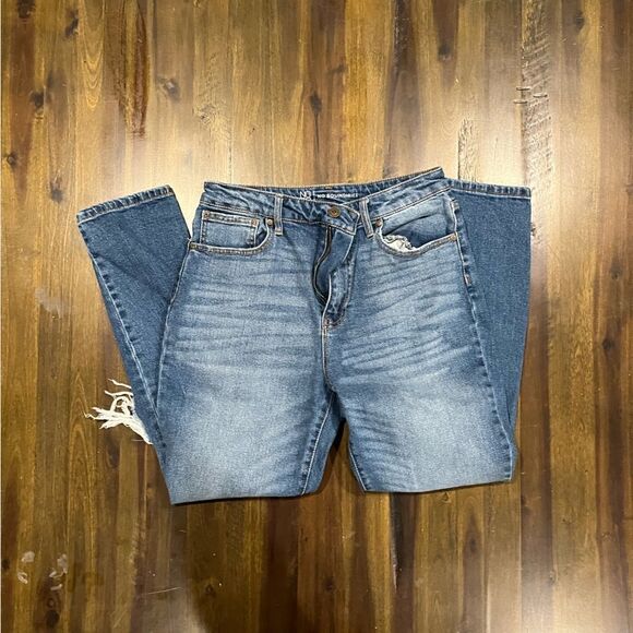 No Boundaries High Waist Distressed Jeans Dark Wash - Picture 8 of 12